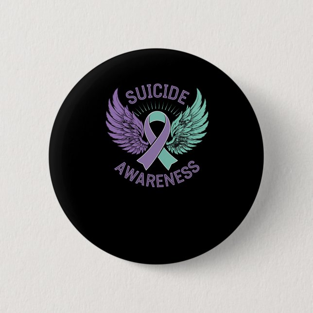 Self Harm Awareness Sticker1  Button (Front)