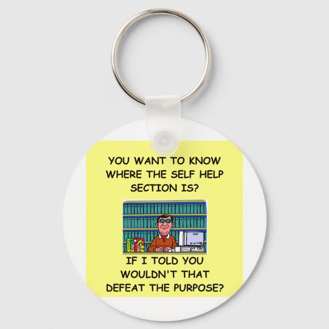 self help joke keychain (Front)