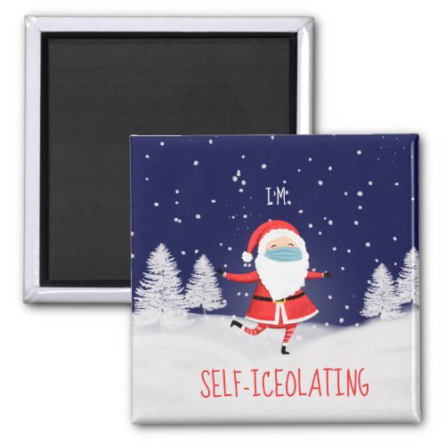 self_iceolating Santa holiday Magnet