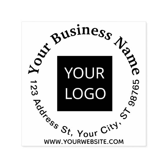 Self Inking Business Stamp Your Logo Here Promo | Zazzle.com