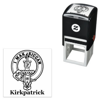 Self-Inking Clan Kirkpatrick Crest Rubber Stamp