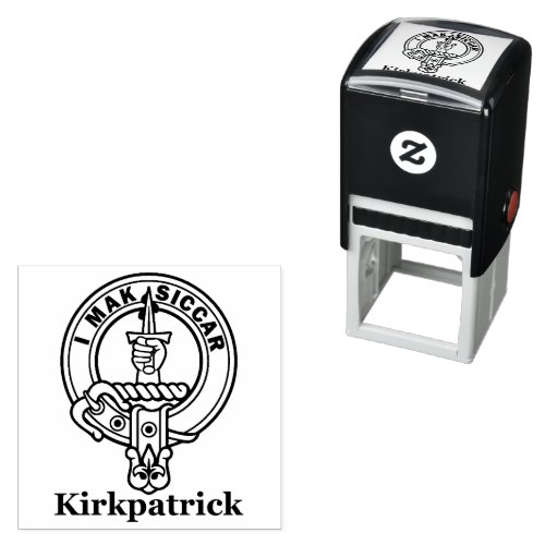 Self_Inking Clan Kirkpatrick Crest Rubber Stamp