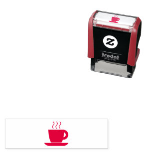 Self-inking Coffee Cup Loyalty Card Stamp