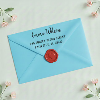 Self Inking Custom Name And Address Rubber Stamp