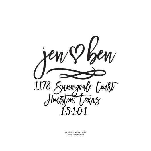 Self-Inking Heart Stamp Return Address Stamp (Stamp)