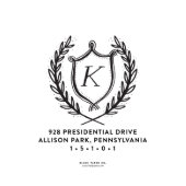 Self-Inking Monogram Wreath Return Address Stamp (Stamp)