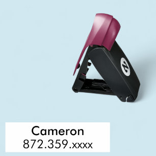 Self-Inking Pocket Stamp with Custom Name & Number