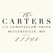 Self Inking Return Address Stamp "Elegant" (Stamp detail)