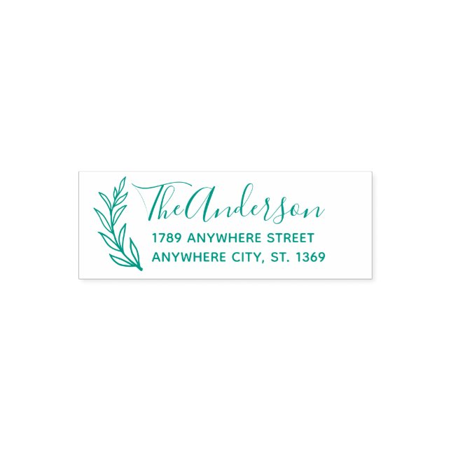 Self Inking Return Address Stamp with wreath (Design)