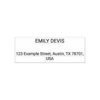 Self Inking Rubber Stamp
