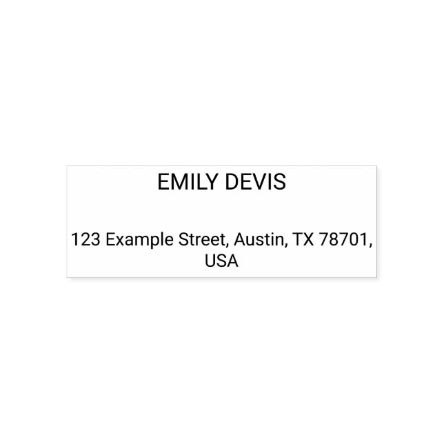 Self Inking Rubber Stamp (Design)