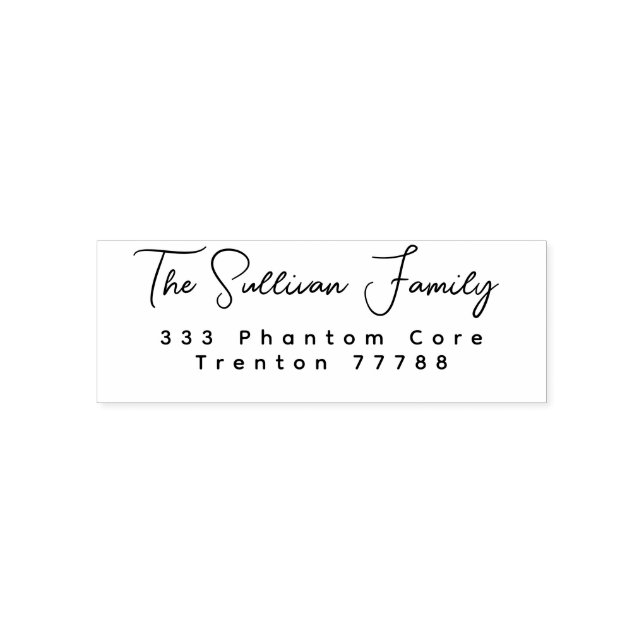 Self Inking Rubber Stamp (Design)