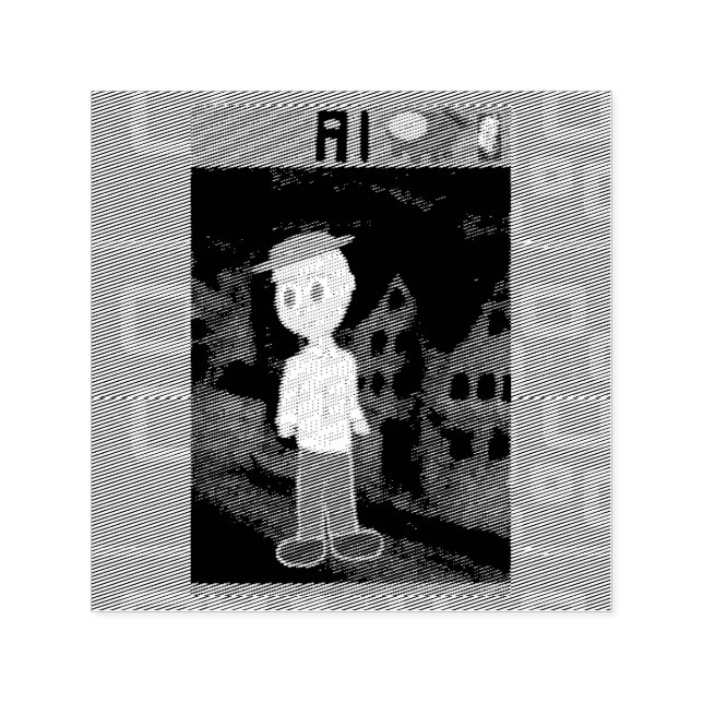 Self Inking Rubber Stamp (Design)