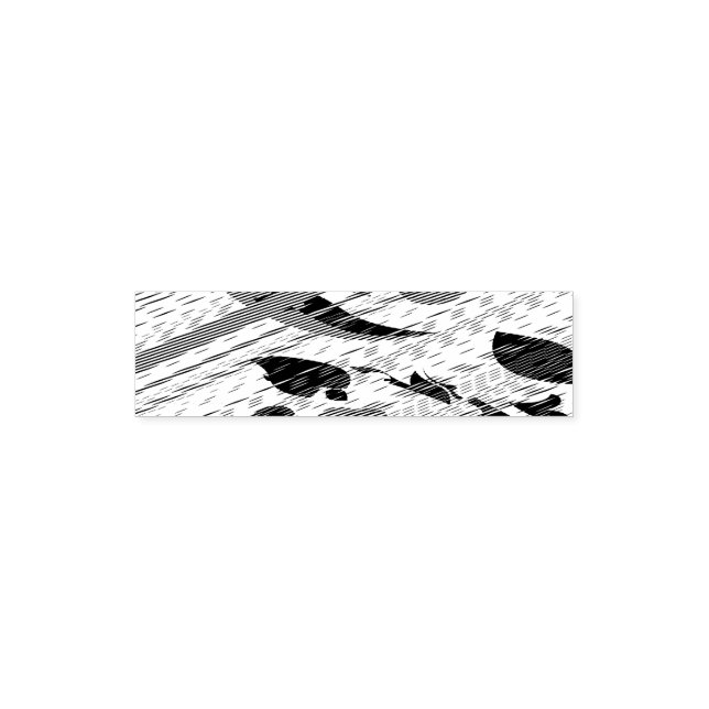 Self Inking Rubber Stamp (Design)