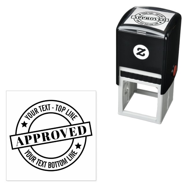 Self-Inking Stamp Personalized Seal of Approval (In Situ)