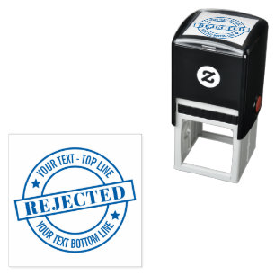 Self-Inking Stamp Personalized Seal of Rejection