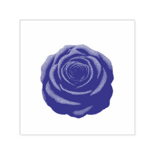 Self-Inking stamp - Red Rose Flower