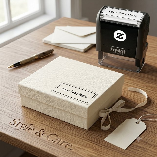 Self-Inking Stamp with One Line Custom Text (Self-Inking Stamp with One Line Custom Text)