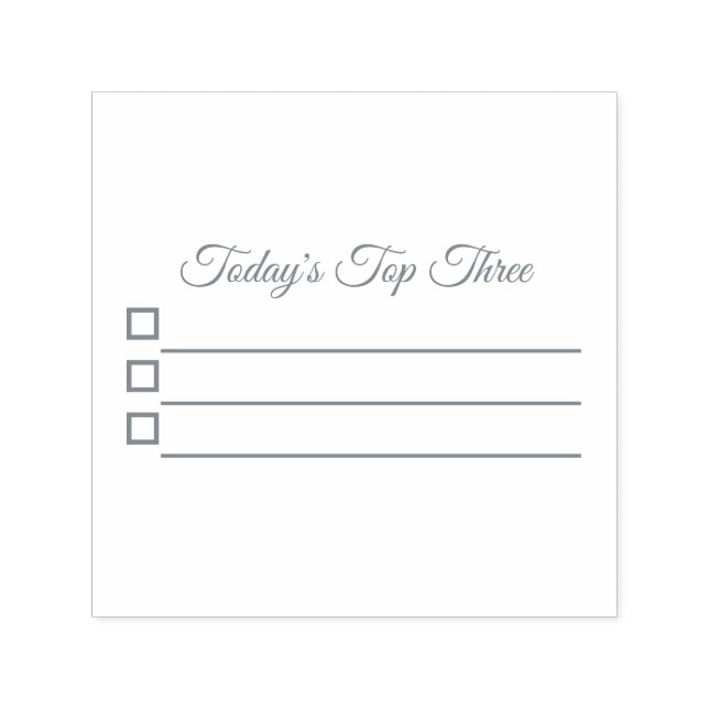 Self-Inking Top Three Stamp for Planner or Journal (Design)