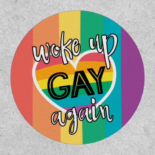 Self_ironic LGBTQ Pride rainbow flag fun Patch