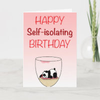 Self-isolating Birthday Card