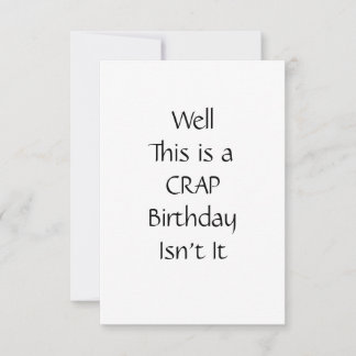 Self Isolating Birthday Card Crap Funny Hilarious