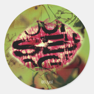 Self Lip Classic Round Sticker
