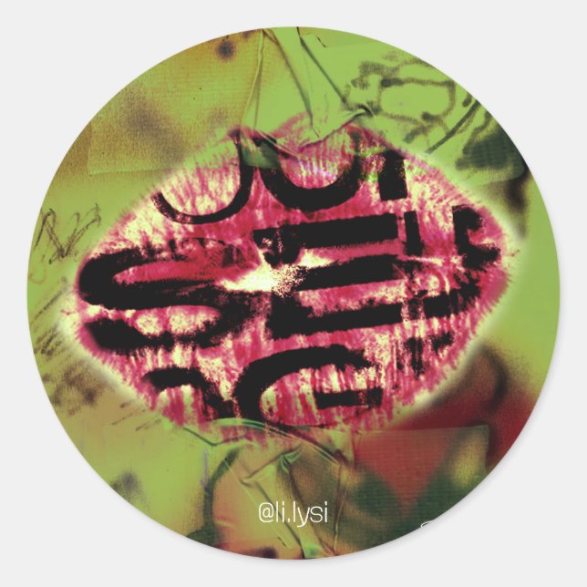 Self Lip Classic Round Sticker (Front)