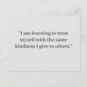 Self‑Love Affirmation Postcard Minimalist Positi