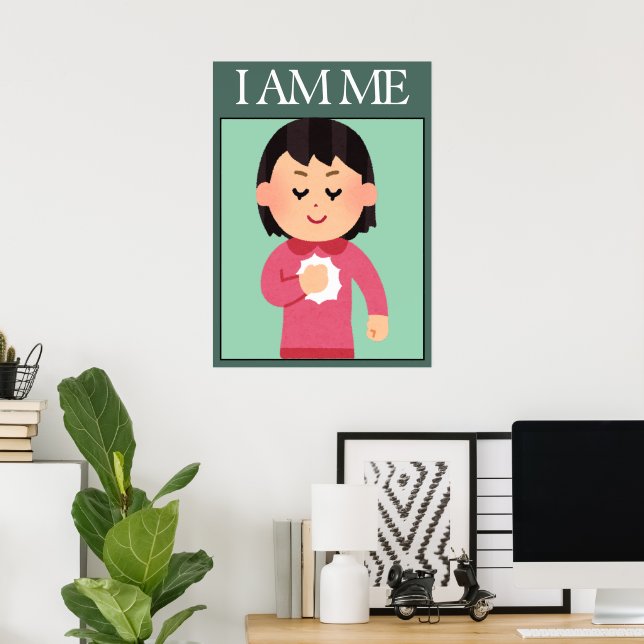 Self Love Affirmation Poster (Home Office)