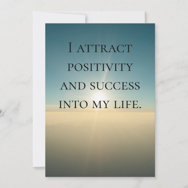 Self Love Affirmation Quote Card (Front)
