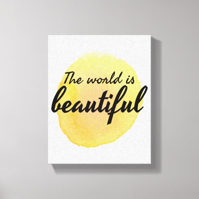 self love affirmation words for self care canvas print (Front)