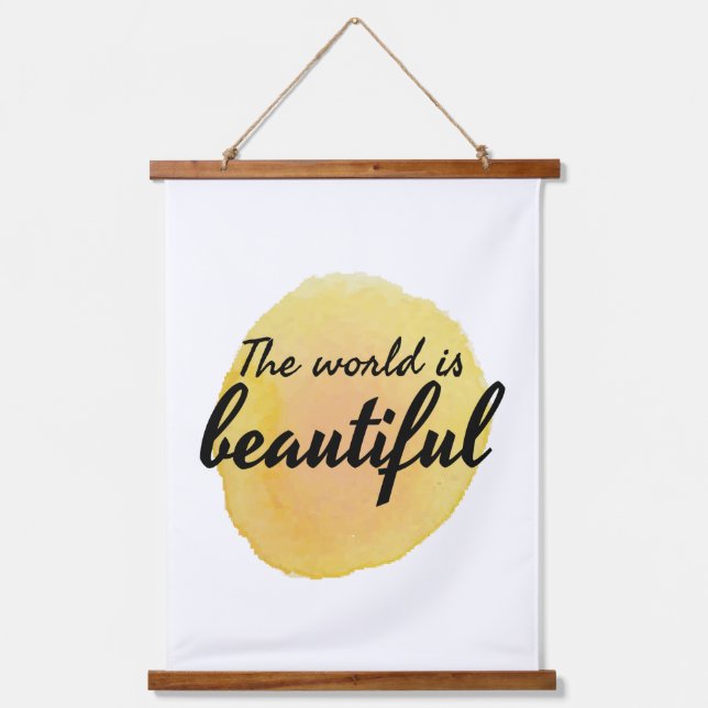 self love affirmation words for self care  hanging tapestry (Front)