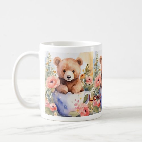 Self_Love Brew Teddy Bear  Affirmation Mug 