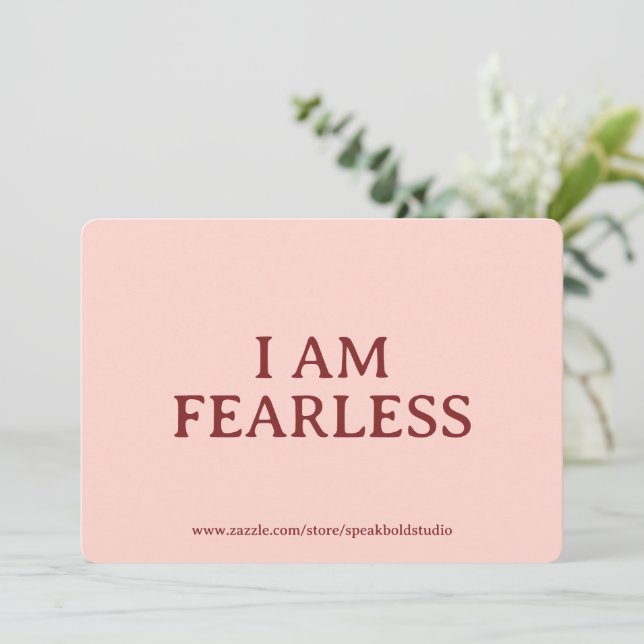 Self-Love Card, Inspirational & Fearless Card (Standing Front)