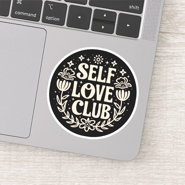Self love club aesthetic sticker (Detail)