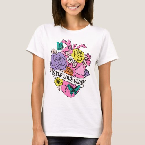 Self Love Club Heart T_Shirt