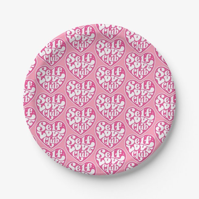 Self Love Club Paper Plates (Front)