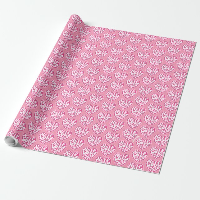 Self Love Club Wrapping Paper (Unrolled)