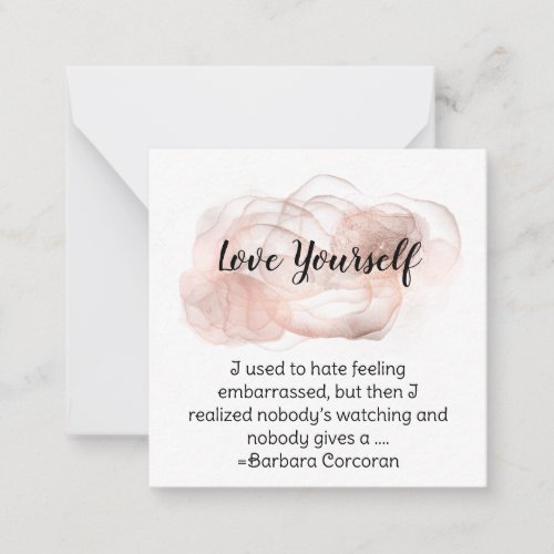  Self Love CORCORAN AP62 Flat Note Card