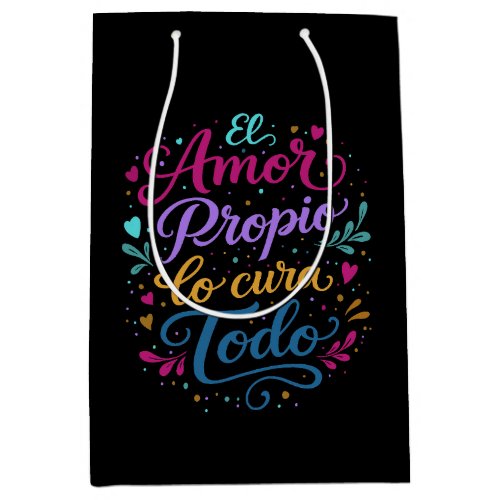 Self love cures everything medium gift bag