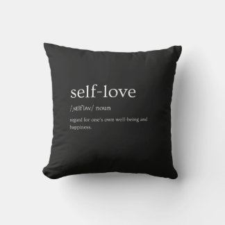 Self-Love Definition – Editable Design Throw Pillow