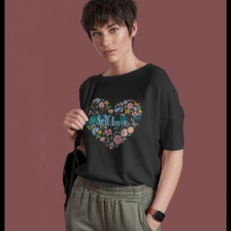 Self Love floral heart T-Shirt