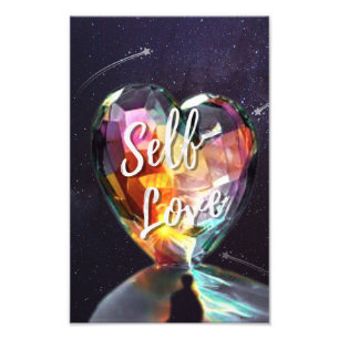 Self Love Galaxy Heart Inspirational Enlargement Photo Print