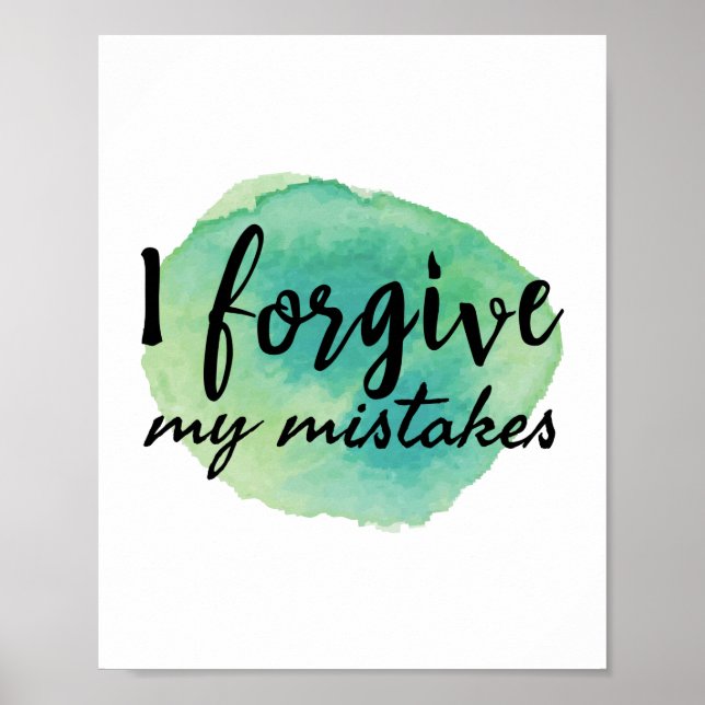 self love inspirational words for  self care poster (Front)