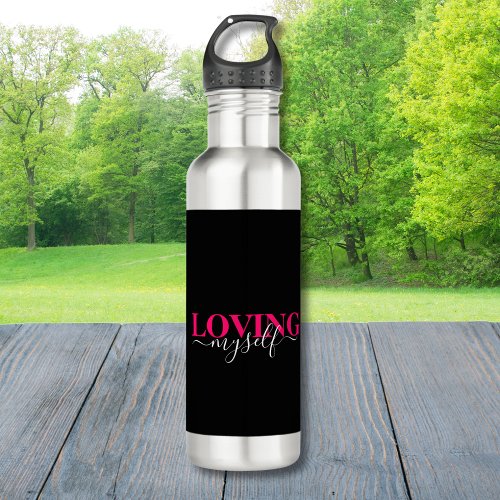 Self_Love is the Best Love Loving Myself  Coffee M Stainless Steel Water Bottle