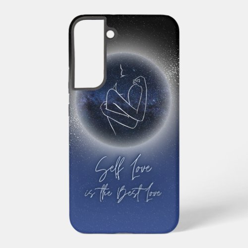 Self Love is the Best Love Navy Ombre Galaxy Samsung Galaxy S22 Case