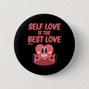Self Love Is The Best Love Sticker Button