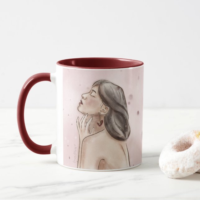 Self Love Mug | Rose & Splash (With Donut)