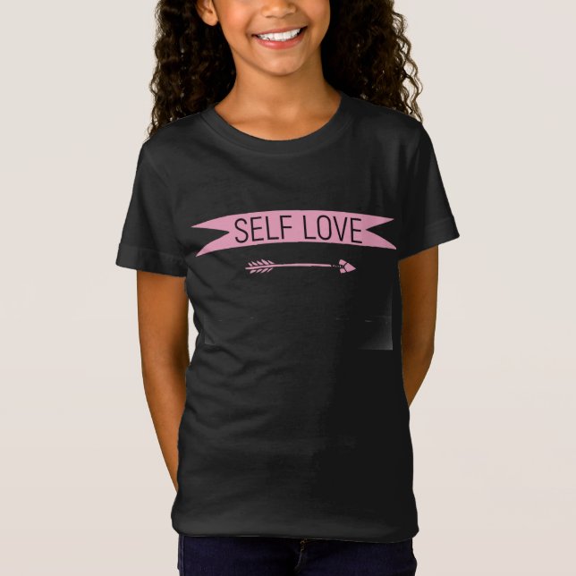 Self love positive affirmation typography  T-Shirt (Front)